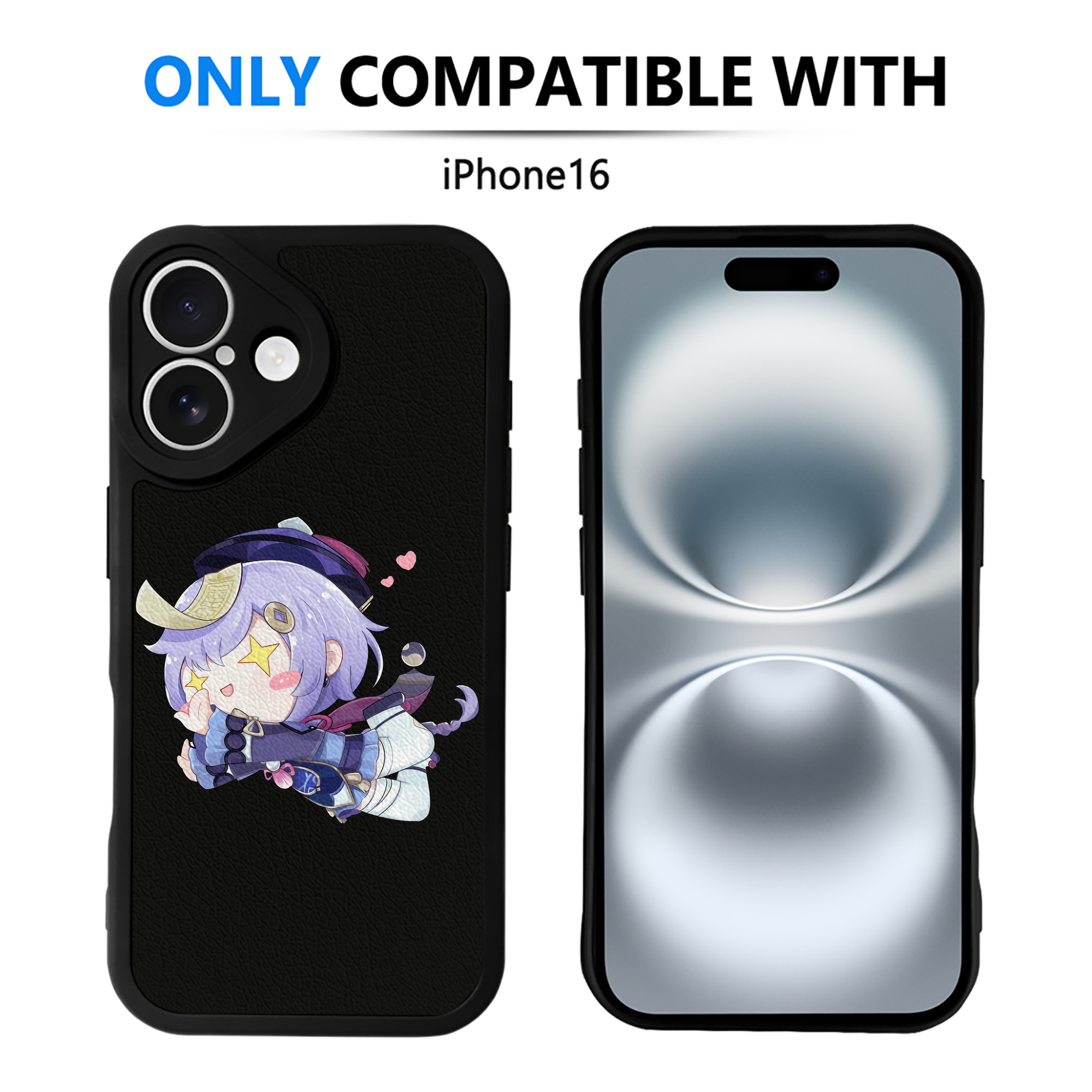 げんし神 七七 なな  genshin Nana 【iPhone 16シリーズ対応】シリコンスマホケース（レザー調） 材質：シリコン